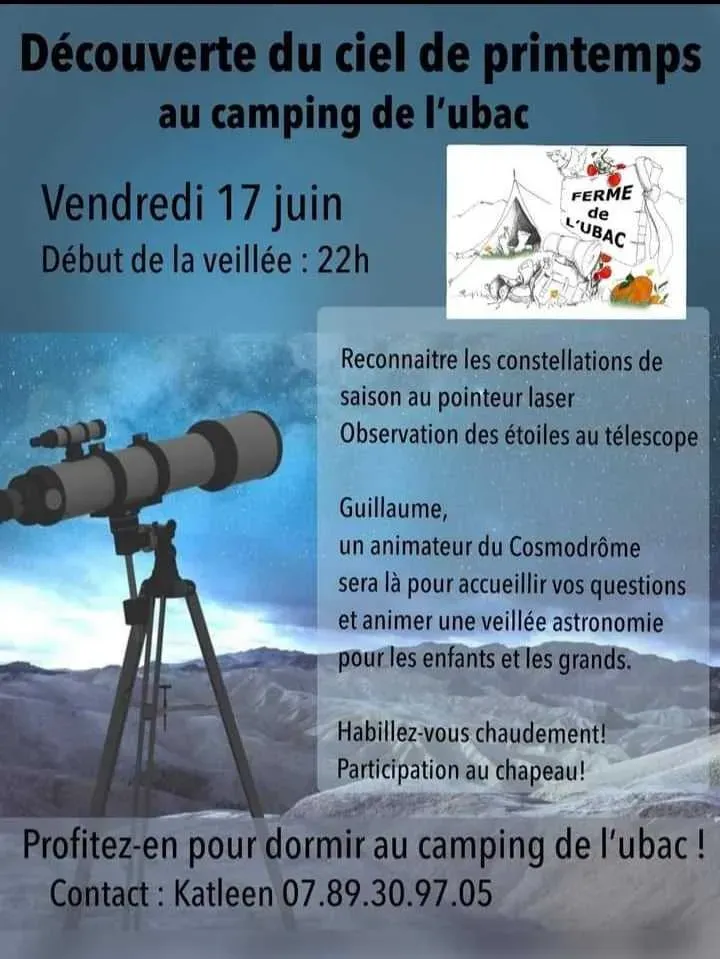 Affiche soiree etoiles