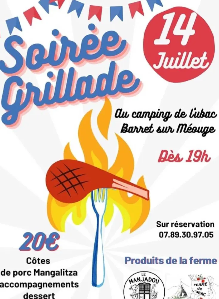 Affiche soiree grillades